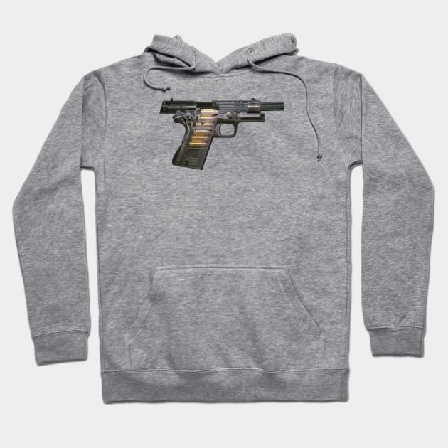 Handgun Xray Art Hoodie by NeilGlover